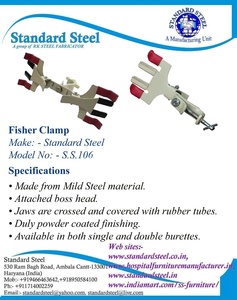 Thép tiêu chuẩn ba ngón tay nhôm kẹp đứng 200mm Kích thước 75mm công suất cho các dụng cụ phòng thí nghiệm hóa học - Product Image 4