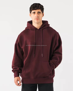 Sweat à capuche surdimensionné en molleton brossé épais pour homme de haute qualité, logo personnalisé, motif imprimé, nouvelle arrivée pour l'hiver - Product Image 4