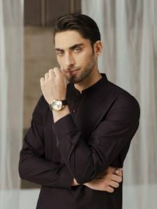 Salwar Kameez élégant pour hommes pakistanais, tenue traditionnelle ethnique musulmane décontractée pour mariage, Eid et Jumma - Product Image 2