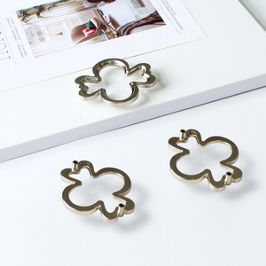 Tiradores de armario de aleación de Zinc de trébol de cuatro hojas modernos para decoración de muebles de dormitorio para tocador y cajón en cocina, baño, uso en Hotel - Product Image 3