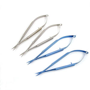 Tijeras Oftálmicas Manuales de Acero para Capsulotomía, Tijeras Vannas para Ojos, Instrumento Quirúrgico Oftálmico SurgiRight - Product Image 6