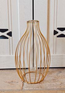 Vase à fleurs en métal à usage décoratif pour chambre à coucher avec motif floral au prix de gros - Product Image 6