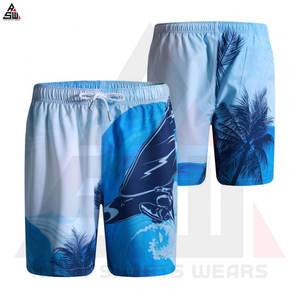 Custom Logo Color Double <b>Layer</b> Designer Canvas Shorts Lining Summer Heat-Transfer Printed Solid 100% Cotton Quick Dry Men's - Product Image 3