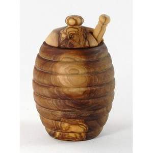 Contenedor de miel de madera hecho a mano Natural decorativo con tapa para cocina, hogar, Hotel, Resort, diseño personalizado, tamaño de la India - Product Image 5