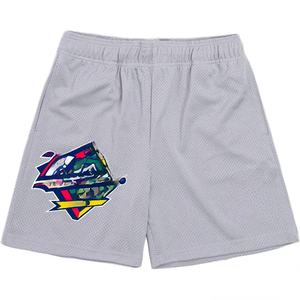 Pantalones cortos personalizables de malla de poliéster, ropa de calle de baloncesto de verano de secado rápido, pantalones cortos de gimnasio de talla grande, logotipo personalizado impreso - Product Image 3