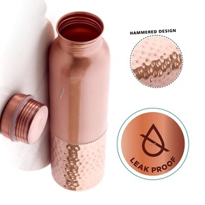 Copper <b>Water</b> <b>Bottle</b> Pure Copper <b>Bottle</b> Metal <b>Water</b> <b>Bottle</b> With Anti Oxidant Properties Of Copper - Product Image 2
