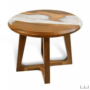 Durable Stylish Round <b>Epoxy</b> <b>Resin</b> <b>Table</b> Set Morden Wood <b>for</b> Dining Room or Home Living Room Eco-Friendly New Design <b>for</b> Diwali - Product Image 6