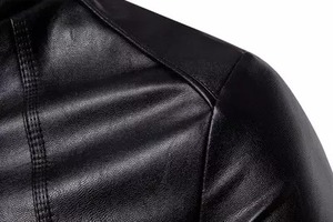 Veste en cuir véritable de haute qualité pour hommes, tenue décontractée de grande taille, bas prix, fabriqué au Pakistan, nouvel état, léger, hiver - Product Image 4
