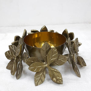 Golden Plated Decorative <b>Bowl</b> Stainless Steel Aluminum <b>Metal</b> Exclusive Classic Party Creative Under Glazed Dishes & Plates <b>Bowl</b> - Product Image 6