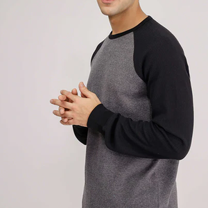 El mejor material del fabricante superior 100% camisetas de manga larga de algodón Tasa de fábrica Camisetas superiores - Product Image 5