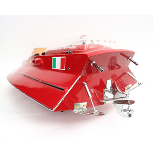 FERRARII F430, modelo de exhibición de lancha de madera, pintado náutico clásico hecho a mano para decoración del hogar - Product Image 3