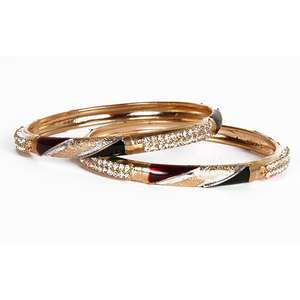 Kriaa meenakari ชุดสร้อยข้อมือเทนนิสหินออสเตรีย1401122_2.4คอลเลกชันกำไลข้อมือแฟชั่น - Product Image 1