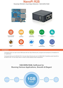 Aismartlink nanopi r2s mã nguồn mở Mini Router với dual-gbps cổng Ethernet NAS nhà thông minh Gateway, bó với CNC trường hợp kim loại - Product Image 4