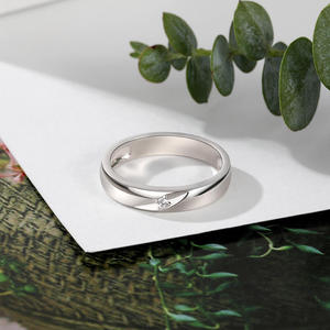 Jeulia Winged Sterling <b>Silver</b> Promise <b>Ring</b> for <b>Men</b> Rose Gold Plated with Zircon Adjustable Casual Engagement <b>Ring</b> - Product Image 6
