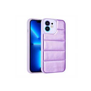 Coque de protection en silicone premium pour iPhone 12 7 Plus XS - Motif Hopscotch violet, antichoc et protection de l'appareil photo - Product Image 1