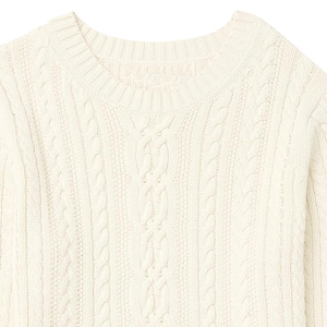 Women's 100% Cotton O-Neck <b>Sweater</b> Women's Plus Size Classic-Fit <b>Long</b>-Sleeve Breathable Crewneck <b>Sweater</b> Cotton Super Soft - Product Image 5