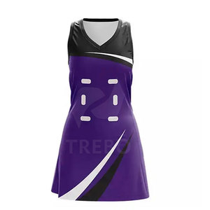 Uniforme de Netball 2025 de Alta Calidad, Transpirable y de Secado Rápido, 100% Poliéster para Mujer, TREBO INTERNATIONAL TI-NBU-09 - Product Image 1