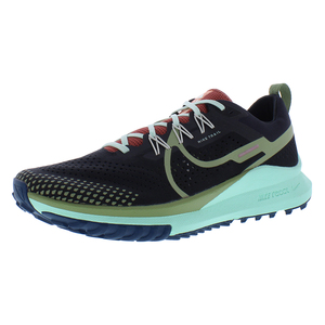 Scarpe da uomo Nike React Pegasus Trail 4 Colore: Nero Alligator Canyon Rust Mint Foam 100% autentico - Product Image 1