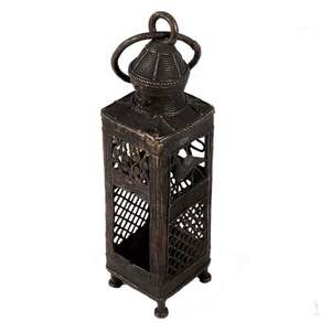 Farol colgante de latón, soporte de luz de té, Vintage, indio, tradicional, hecho a mano, a los mejores precios en SNS-1623 de palacio de Artes de la India - Product Image 1