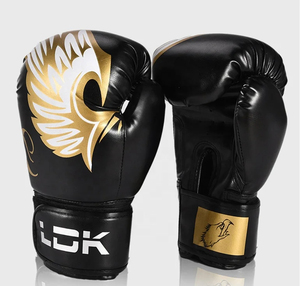 Gants de boxe professionnels en cuir PU, extensibles, pour entraînement, sparring, MMA, kickboxing, durables, antichoc, avec fermeture, pour la gym, le fitness, unisexe - Product Image 4