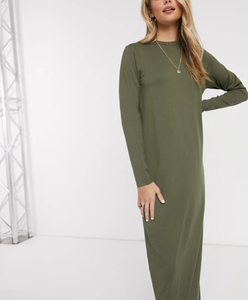 Camiseta de manga larga personalizada para mujer, Camiseta larga de algodón, vestido - Product Image 4