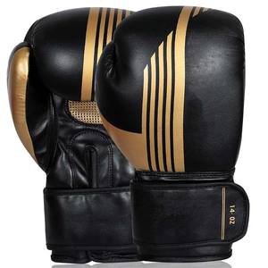 Gants de boxe fabriqués en usine Gants de boxe de haute qualité et bon marché Gants de boxe en cuir véritable avec logo personnalisé - Product Image 5