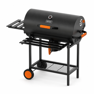 Barbecue au charbon pliable certifié CE GS LFGB <span class=keywords><strong>EN</strong></span> 1860 avec tables latérales doubles, revêtement nano, personnalisation OEM, vente <span class=keywords><strong>en</strong></span> gros - Product Image 1