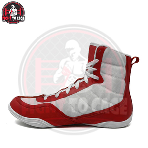 Zapatos de Boxeo de Caña Alta, Transpirables y Ligeros, Color Blanco Mahroon con Contraste, Servicio OEM/ODM, Colores Personalizados para Trabajo de Pies Rápido, 2026 - Product Image 5