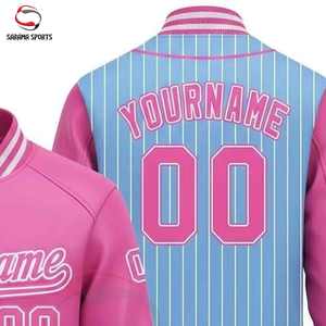 Chaqueta Letterman Personalizada para Hombre, con Parches Bordados OEM, Chaqueta Varsity de Cuero para Invierno, Top Ventas - Product Image 5