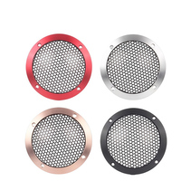 Grilles de haut-parleurs en métal perforé, accessoires en maille noire d'usine OEM, boîtiers en métal perforé, maille métallique pour grille de haut-parleur