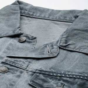 Chaqueta vaquera personalizada de alta calidad para hombre, chaqueta vaquera de trabajo, ropa de calle, chaqueta vaquera bordada de algodón para hombre - Product Image 5