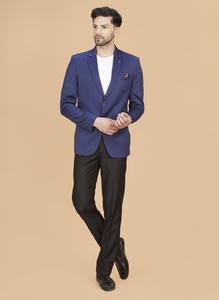 Manteau en laine mélangée bleu pour homme de haute qualité, pour les occasions formelles et décontractées, fabrication OEM disponible au prix d'usine - Product Image 3