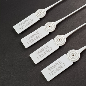 Joint d'emballage en polypropylène à déchirure inviolable élevé sécurité des codes à barres en acier certifié ISO joint en plastique à verrouillage serré - Product Image 1