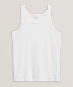 Camiseta sin mangas de 100% algodón para hombre, camiseta de entrenamiento de gimnasio activo sin mangas - Product Image 1