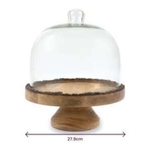 Présentoir à gâteau en bois rustique élégant fabriqué à la main avec un charme de ferme élégant pour la fête et l'affichage de la boulangerie - Product Image 5