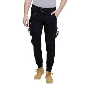 Pantalon cargo élastique à grandes poches Offres Spéciales en usine pantalon cargo pour hommes/pantalon cargo à fermeture éclair dernier modèle de pantalon cargo de travail personnalisé - Product Image 1