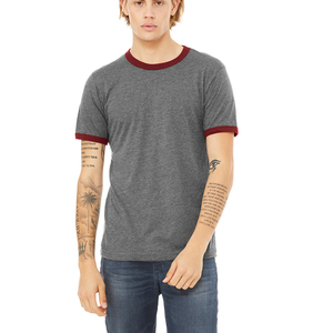 Men's Cotton Crew Neck <b>T</b> <b>Shirt</b> Wholesale Custom <b>Ringer</b> <b>T</b> <b>Shirt</b> - Product Image 5