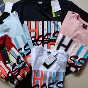 เสื้อแฟชั่นสำหรับผู้ชายเสื้อคอกลมแขนสั้นแบรนด์ดังเสื้อยืดบังคลาเทศ - Product Image 5