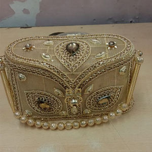 Oferta Increíble en Bolso de Mano Ligero con Cuentas Metálicas para Mujer, con Forro de Seda y Correa para el Hombro, para Bodas, Exportador Indio - Product Image 1