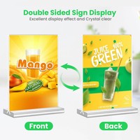 Support de présentation de table en acrylique double face horizontal/vertical haute transparence A3/A4/A5/A6 |   Stands d'exposition personnalisés