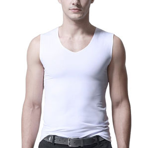 Venta al por mayor de los hombres personalizados Top chaleco sin mangas gimnasio desgaste chaleco para los hombres ropa de casa sin mangas Top transpirable - Product Image 2