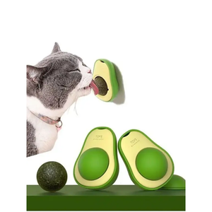 Balle à lécher rotative en herbe d'avocat naturelle comestible - Jouet interactif pour animaux de compagnie - Product Image 2