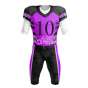 Uniforme de football américain pour hommes, tissu léger et durable, conçu pour l'entraînement et les matchs d'équipe - Product Image 1