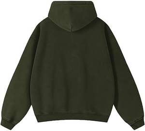 Venta al por mayor OEM personalizado ácido lavado sudadera-Vintage Casual cremallera Streetwear pulóver para hombres 2025 - Product Image 3