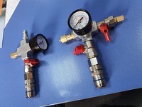 Contrôleur de pression pneumatique professionnel Plugline, en acier inoxydable, garantie 1 an, dispositif de contrôle de pression 1 bar-22 bar