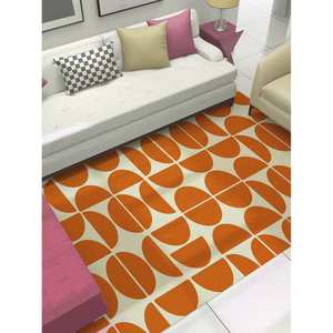 Checkerboard Printed <b>Rug</b> - Modern, Geometric, and Classic Design,<b>Chenille</b> <b>Rug</b> - Product Image 3