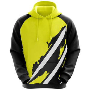 Wholesale Men's Customized Color Solid <b>Fleece</b> Breathable 350g Digital Printing Sublimation <b>Hoodies</b> for Winter Sports - Product Image 5