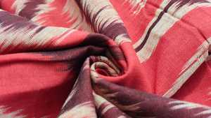 Tissu Jacquard en coton Ikat tissé à la main, motif géométrique abstrait, léger, pour vêtements, textiles de maison, couture - Product Image 2