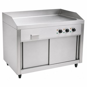 Commercial Floor Standing <b>Flat</b> <b>Top</b> <b>Griddle</b> 380V 12kW 16kW for Western Breakfast Diner Kitchen - Product Image 1