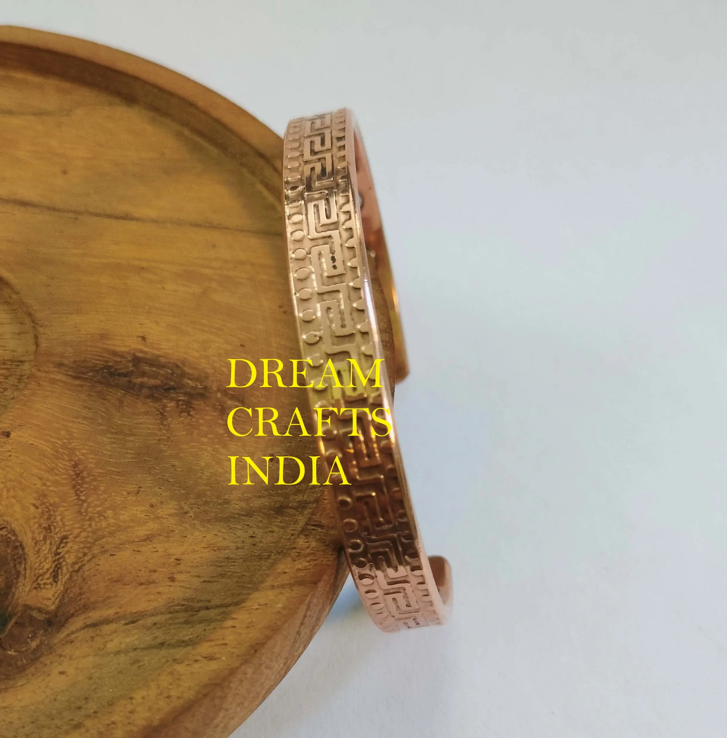 Unieke Bestseller Ontwerp Koperen Yoga Armband Designer Meditatie Manchet Armband Indian Fabrikant Therapie Armbanden Lage Prijzen